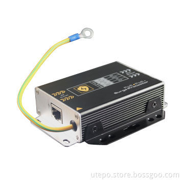Surge protector, supports PoE and PoE+, large capacity discharge current, low limiting voltage
